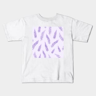 repeating pattern of lupines Kids T-Shirt